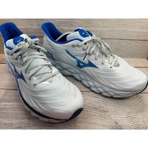 Mizuno Wave Sky 8 Sneaker Running Shoes Mens Size 14 White Blue J1GC240201